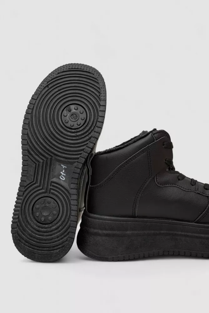 Купити Кросівки жіночі зимові на хутрі, колір чорний, 248RAM01 - Фото №5