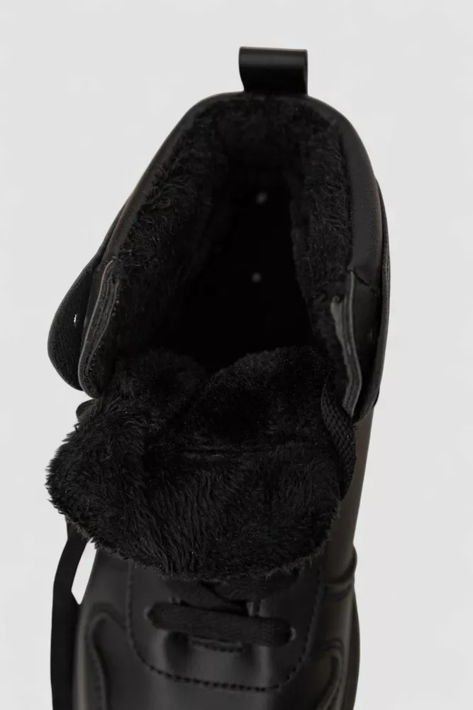 Купити Кросівки жіночі зимові на хутрі, колір чорний, 248RAM01 - Фото №6