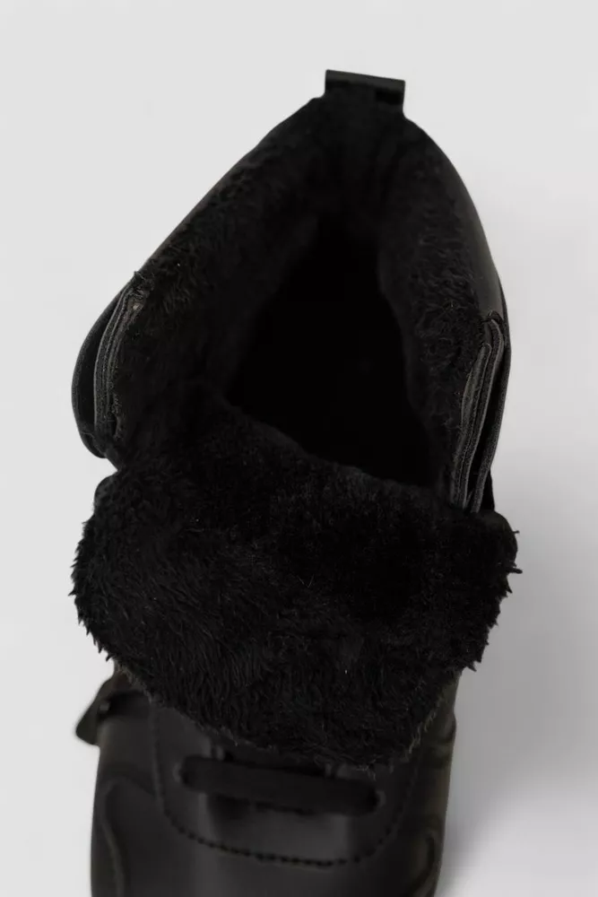 Купити Кросівки жіночі зимові на хутрі, колір чорно-білий, 248RAM01 - Фото №6