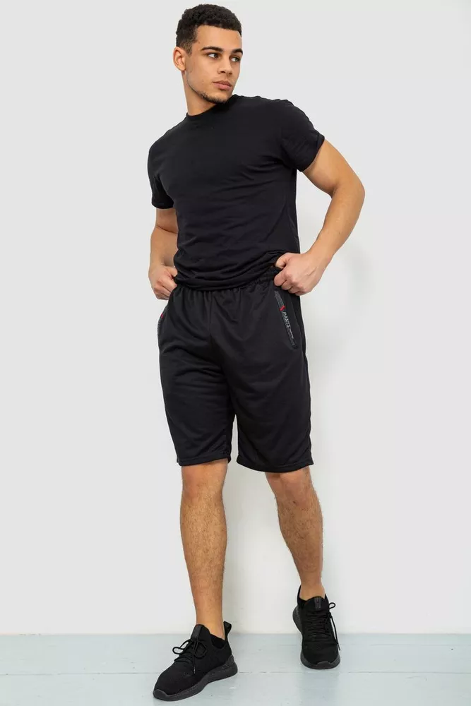 Купити Шорти чоловічі, колір чорний, 244R6599 - Фото №2