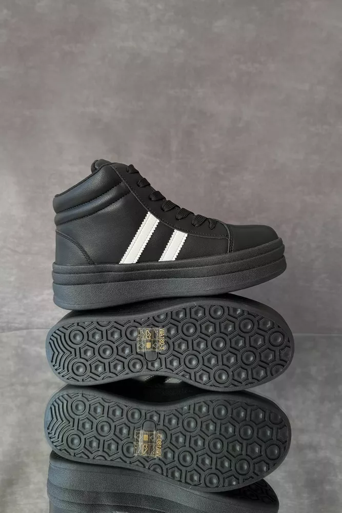 Купити Кросівки жіночі демісезонні, колір чорно-білий, 248RWA180 - Фото №5