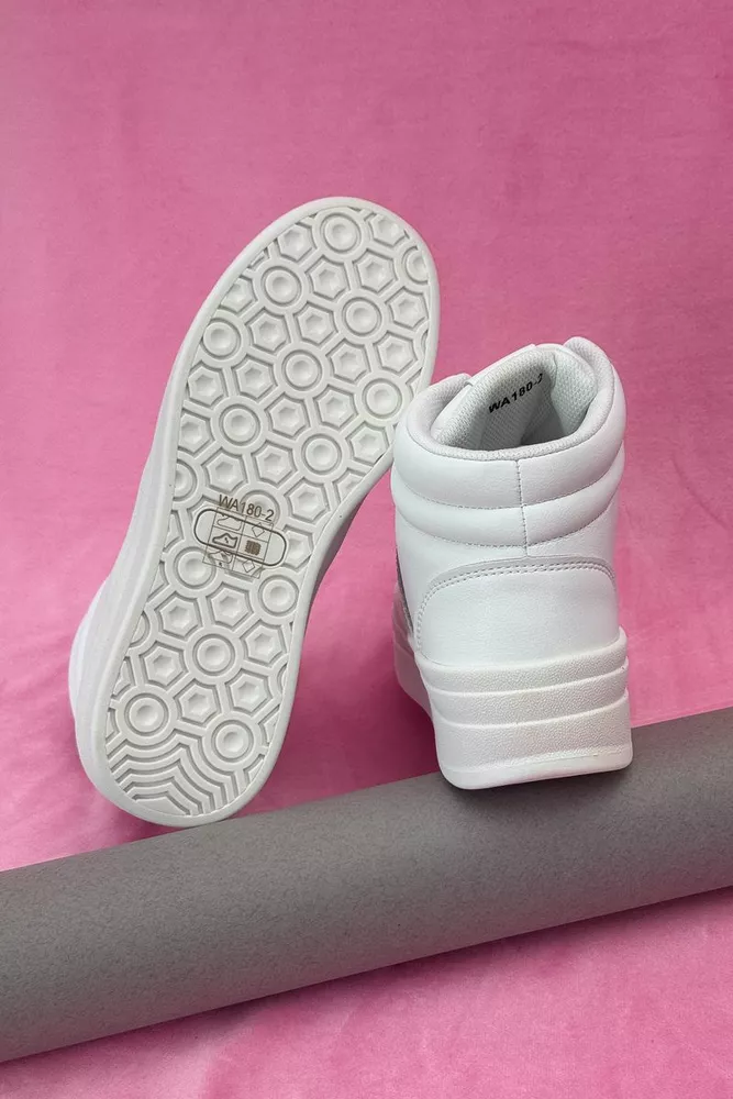 Купить Кроссовки женские демисезонные, цвет белый, 248RWA180 - Фото №5