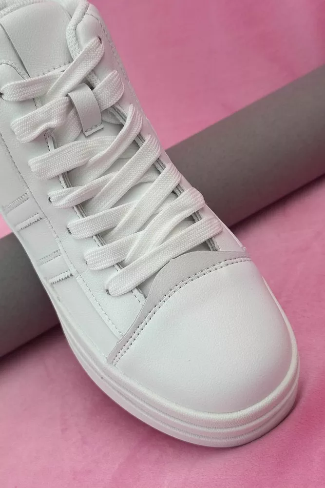 Купить Кроссовки женские демисезонные, цвет белый, 248RWA180 - Фото №3