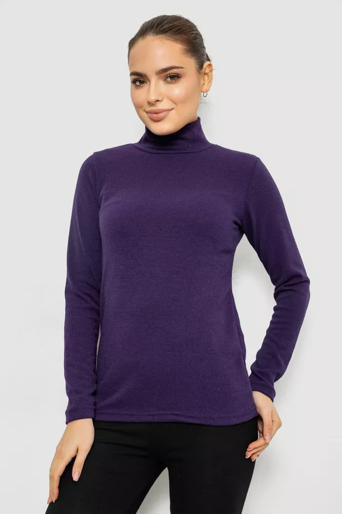 Купить Гольф женский однотонный, цвет фиолетовый, 257R100 - Фото №1