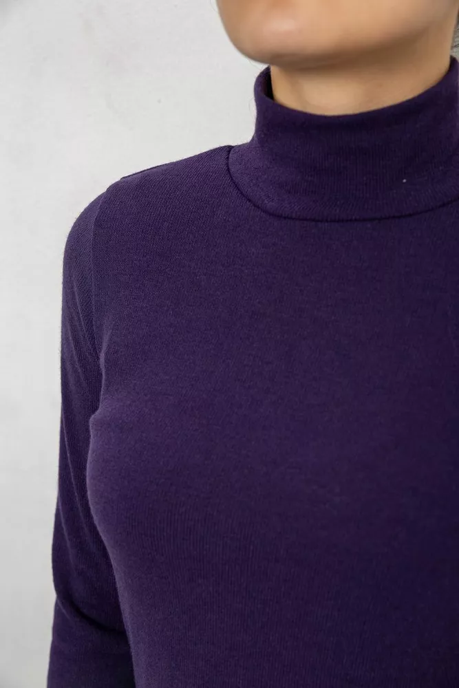 Купить Гольф женский однотонный, цвет фиолетовый, 257R100 - Фото №5