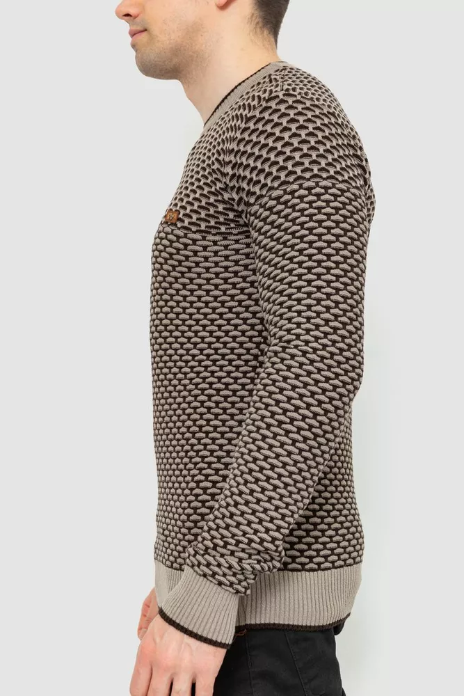 Купити Светр чоловічий, колір бежевий, 214R503 оптом - Фото №4
