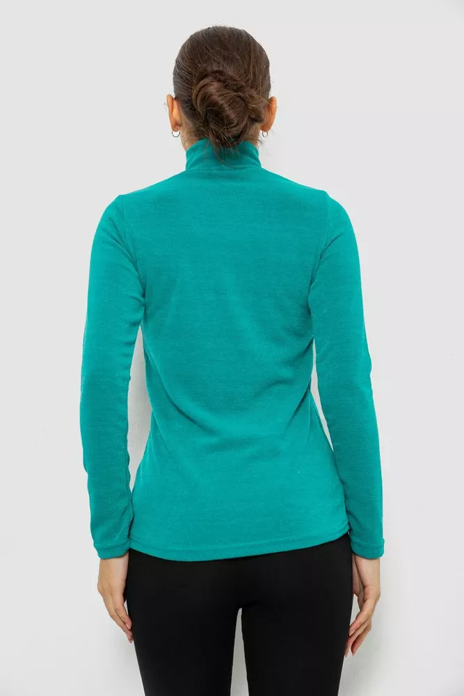 Купить Гольф женский однотонный, цвет бирюзовый, 257R100 - Фото №4