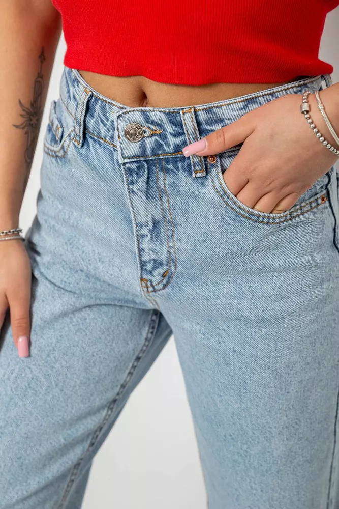 Купить Джинси женские, цвет голубой, 244R1077-R - Фото №6