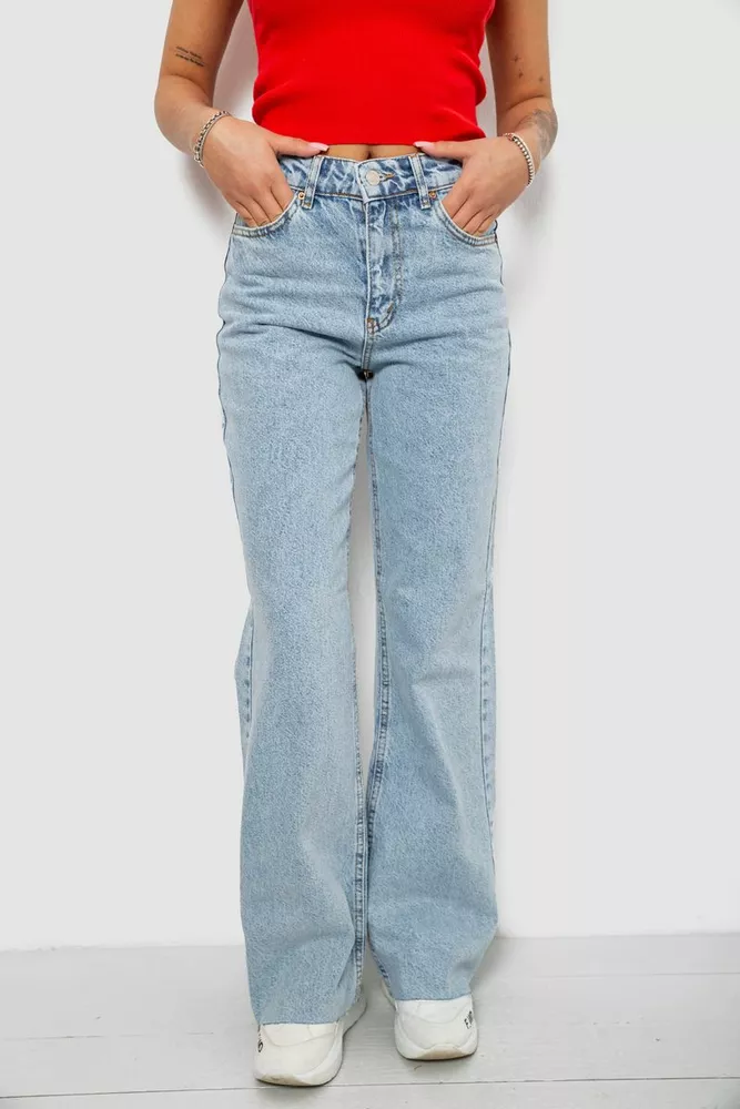 Купить Джинси женские, цвет голубой, 244R1077-R - Фото №1