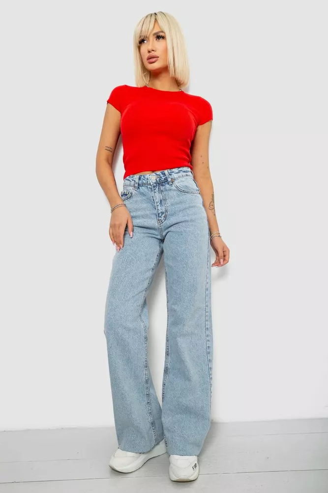 Купить Джинси женские, цвет голубой, 244R1077-R - Фото №3