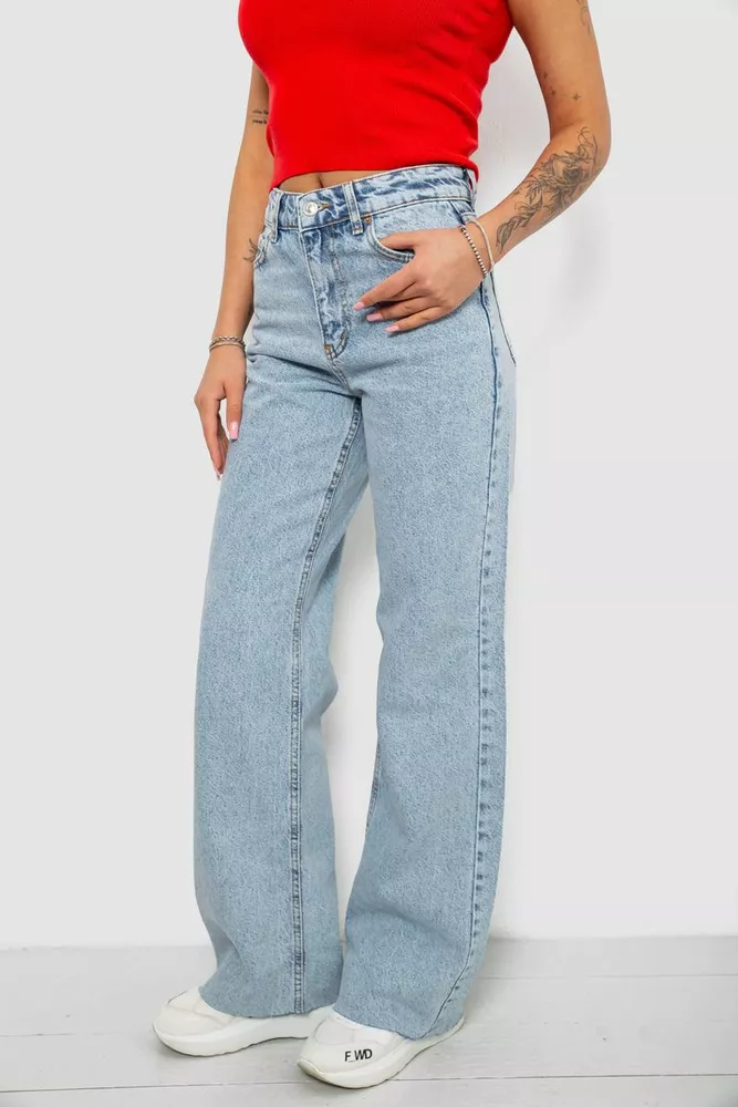 Купить Джинси женские, цвет голубой, 244R1077-R - Фото №4