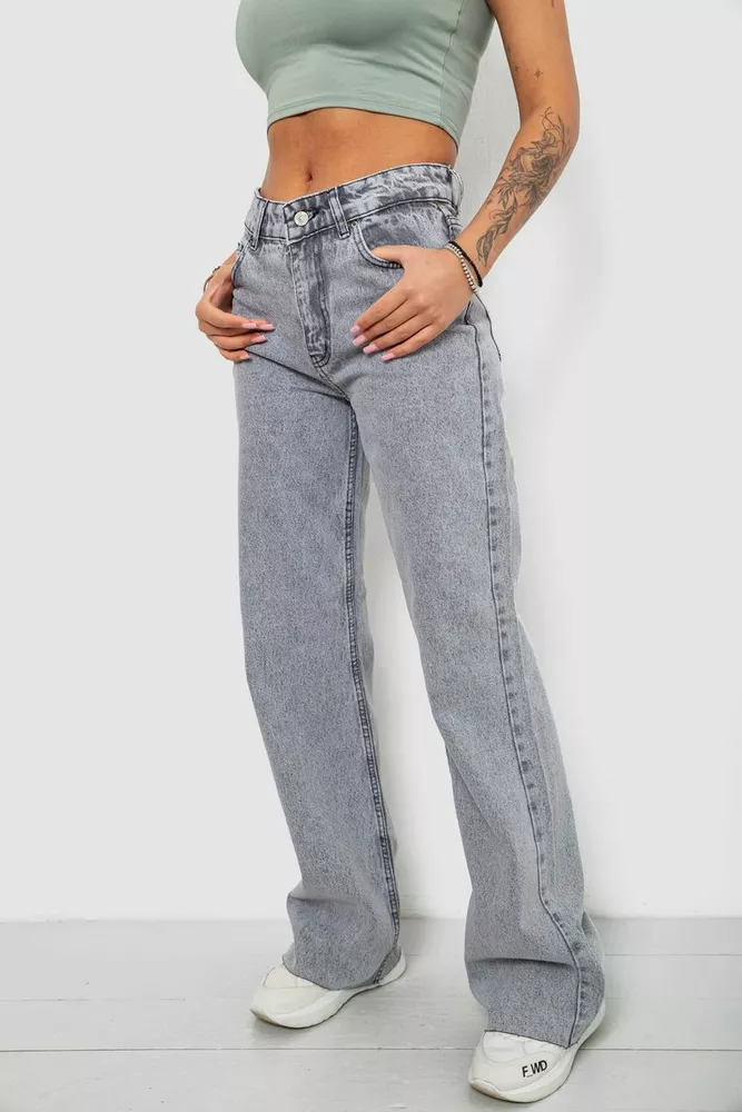 Купить Джинси женские, цвет серый, 244R1077-R - Фото №3