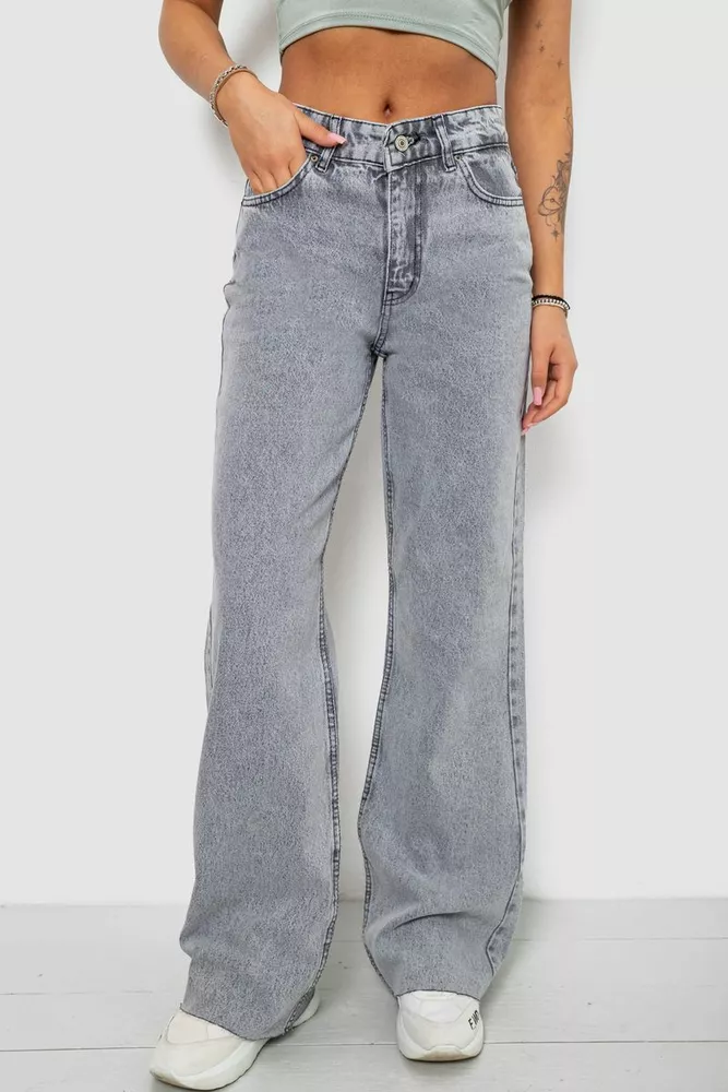 Купить Джинси женские, цвет серый, 244R1077-R - Фото №1