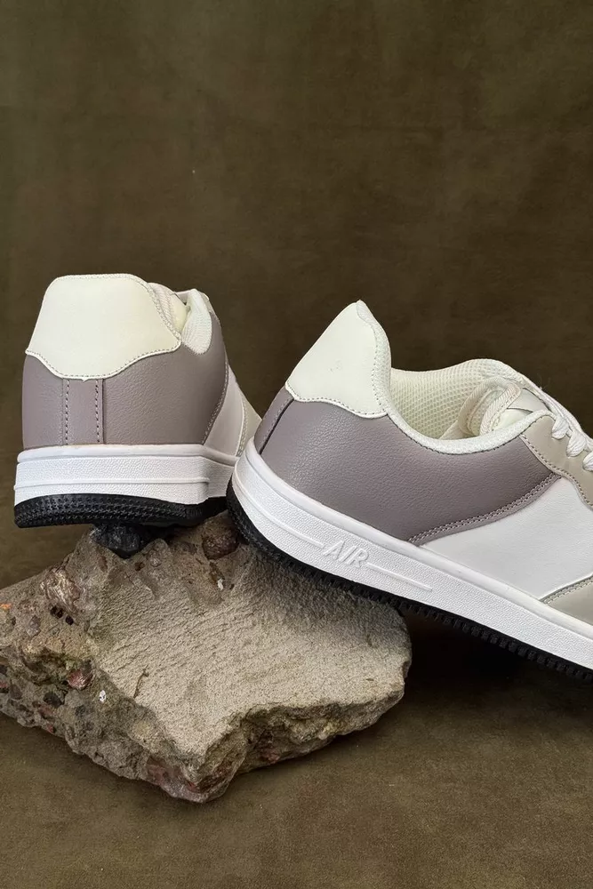 Купити Кросівки чоловічі, колір біло-бежевий, 248RHB710 - Фото №4