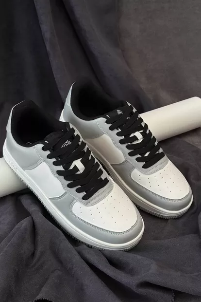 Кроссовки мужские, цвет бело-серый, 248RHB710