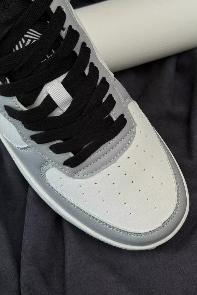 Купить Кроссовки мужские, цвет бело-серый, 248RHB710 - Фото №2