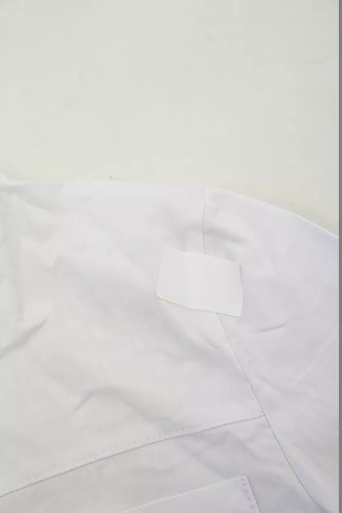 Купити Блуза однотонна  -уцінка, колір білий, 230R96-11-U - Фото №6