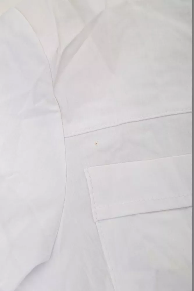 Купити Блуза однотонна  -уцінка, колір білий, 230R96-11-U - Фото №7