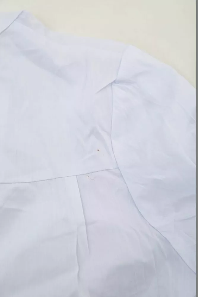Купить Блуза однотонная  -уценка, цвет белый, 230R96-1-U-4 - Фото №6