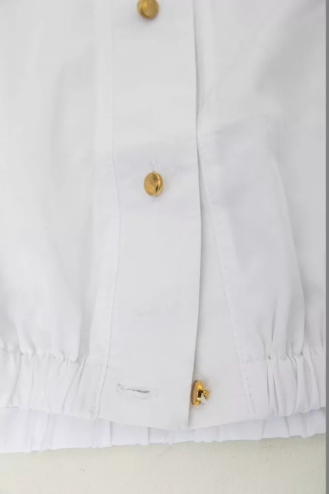 Купить Блуза однотонная  -уценка, цвет белый, 230R91-1-U-13 - Фото №6