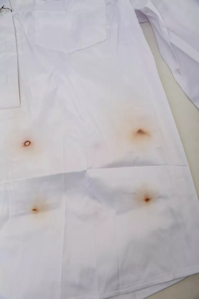 Купить Блуза однотонная  -уценка, цвет белый, 230R91-1-U-15 - Фото №7