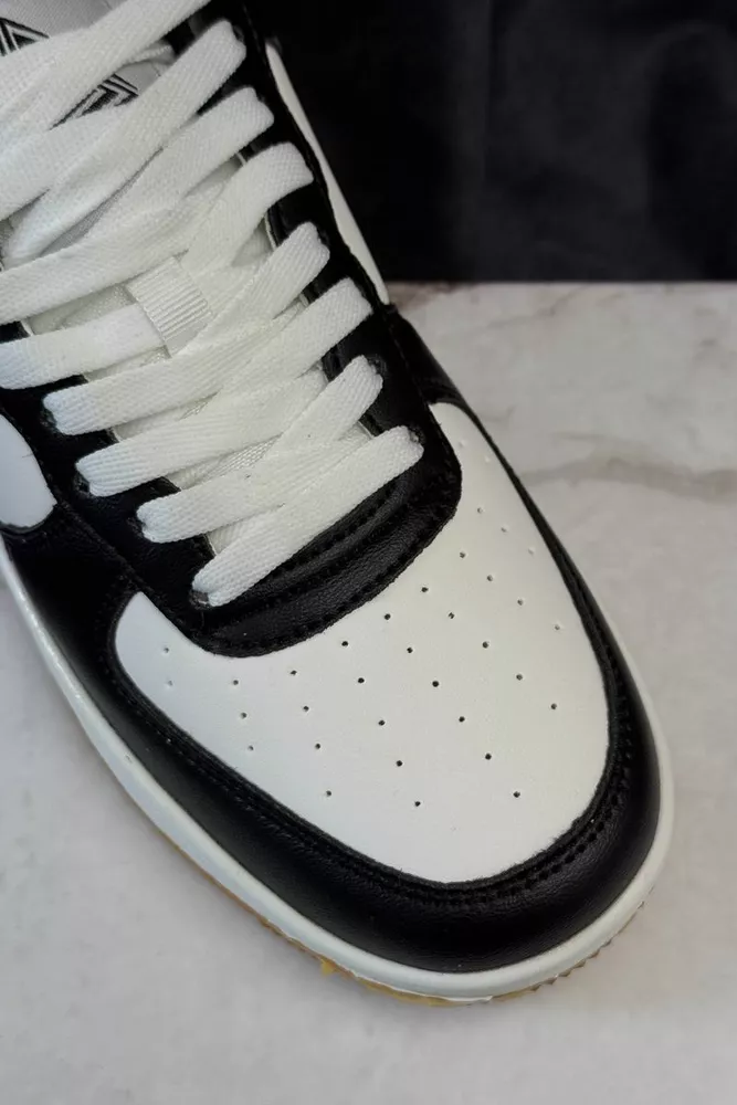 Купить Кроссовки мужские, цвет бело-черный, 248RHB710 - Фото №2