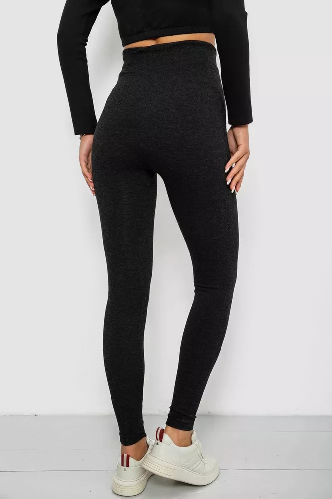 Купити Лосини утеплені на хутрі, колір сірий, 139RB936 - Фото №4