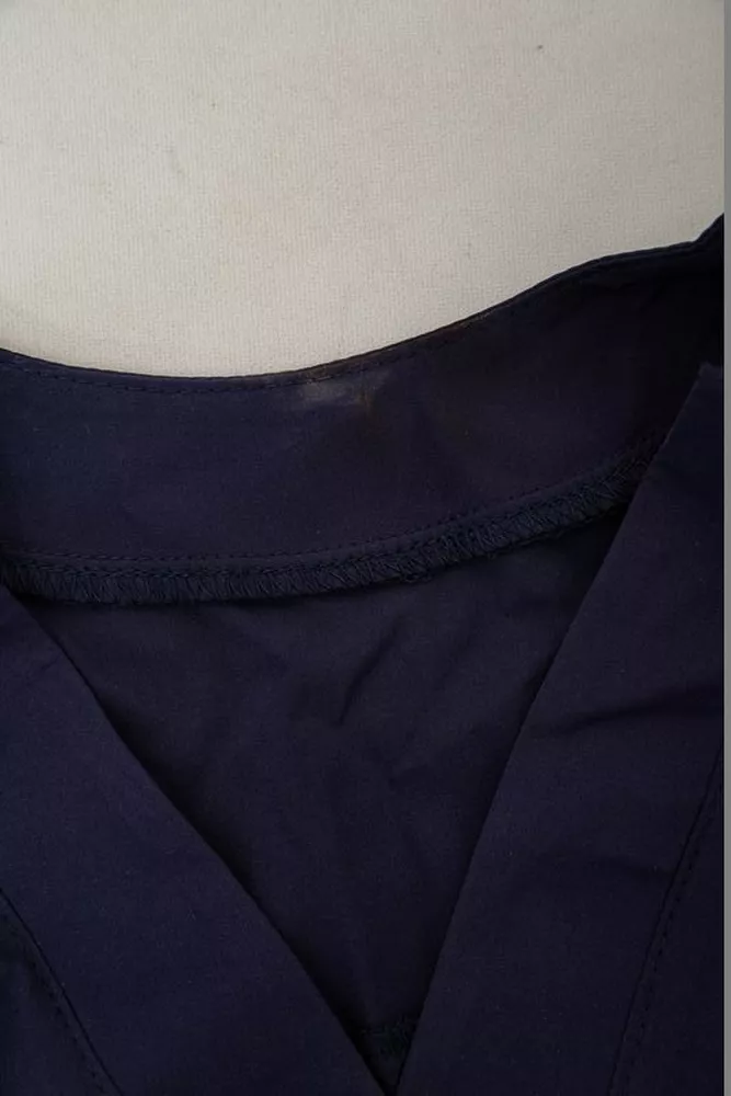 Купить Блуза однотонная  -уценка, цвет синий, 230R91-1-U-14 - Фото №6