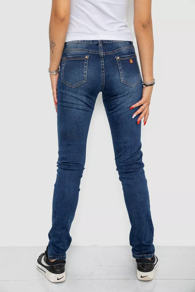 Купити Джинси жіночі, колір синій, 250R3305 оптом - Фото №4