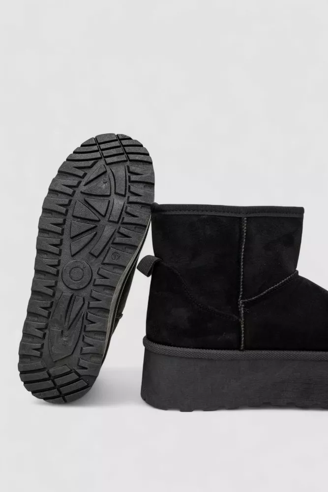 Купить Угги женские на меху, цвет черный, 243RG659 - Фото №5