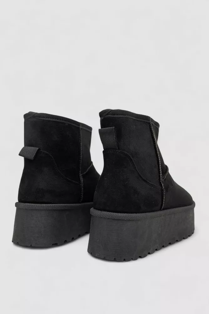 Купить Угги женские на меху, цвет черный, 243RG659 - Фото №4