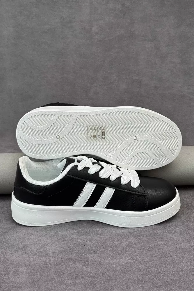 Купити Кеди жіночі, колір чорно-білий, 248RJH100 оптом - Фото №5