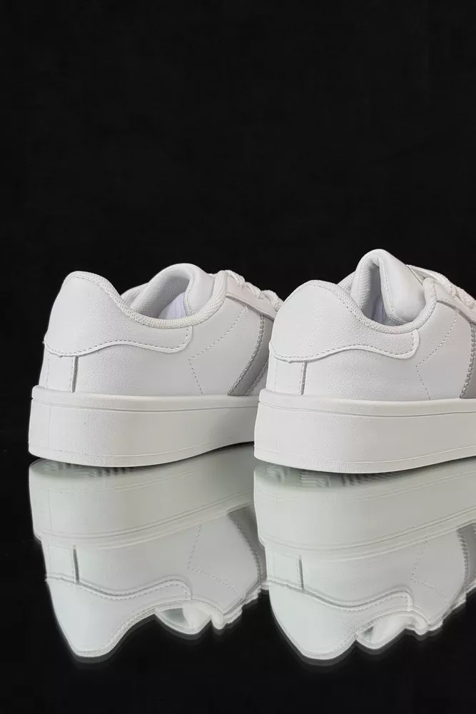 Купити Кеди жіночі, колір біло-сірий, 248RJH100 оптом - Фото №3