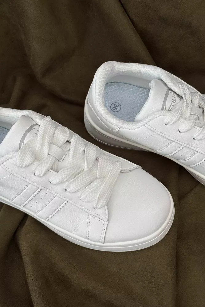 Купити Кеди жіночі, колір білий, 248RJH100 оптом - Фото №2