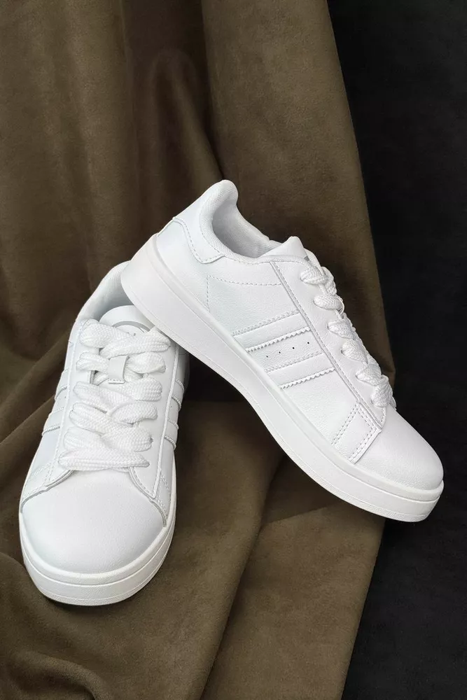 Купити Кеди жіночі, колір білий, 248RJH100 оптом - Фото №3