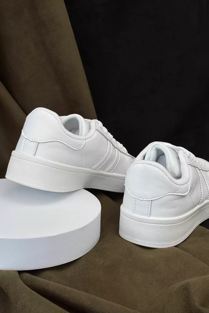 Купити Кеди жіночі, колір білий, 248RJH100 оптом - Фото №4