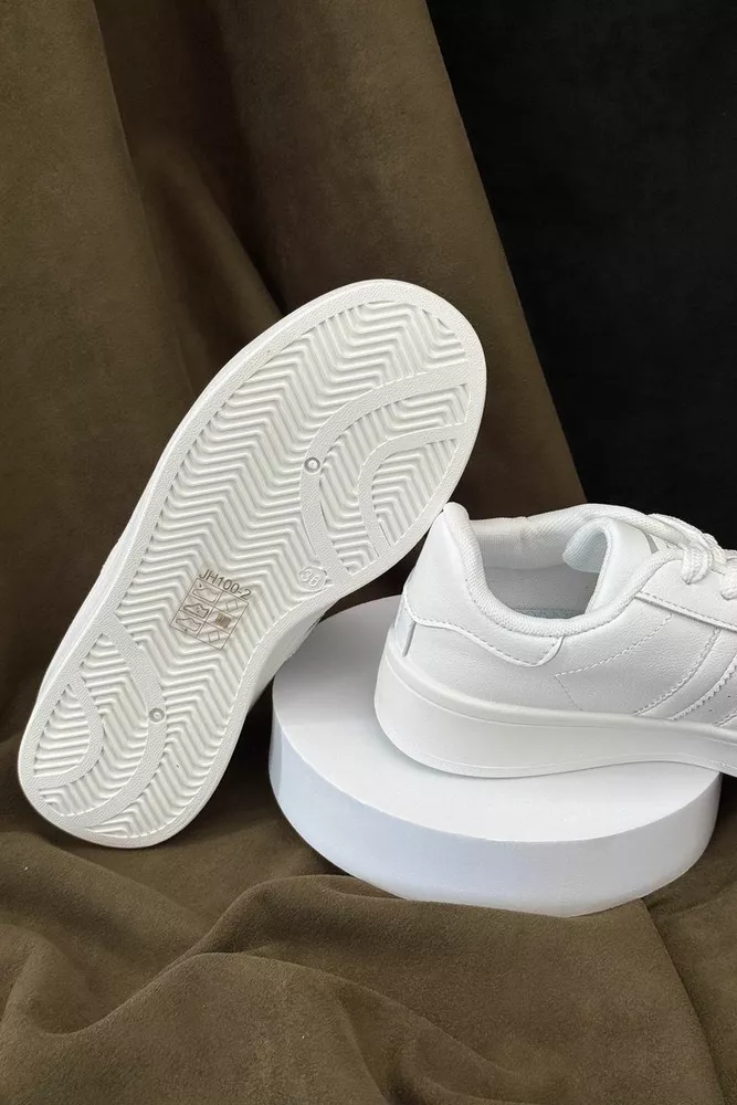 Купити Кеди жіночі, колір білий, 248RJH100 оптом - Фото №5