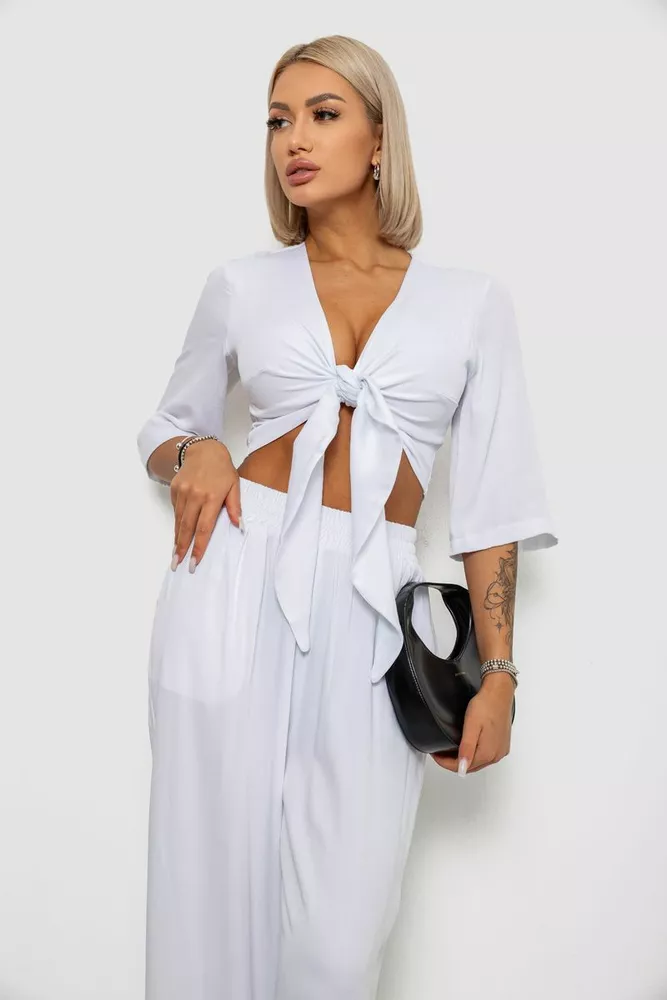 Купити Костюм жіночий  уцінка, колір білий, 258R270-U - Фото №2