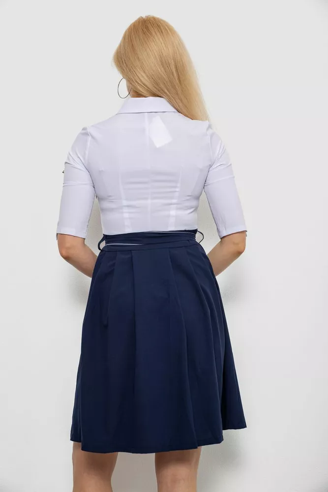 Купить Платье женское софт, цвет бело-синий, 230R79-11 - Фото №4