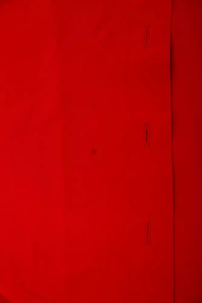 Купити Блуза класична з принтом  уцінка, колір червоний, 230R191-U - Фото №6