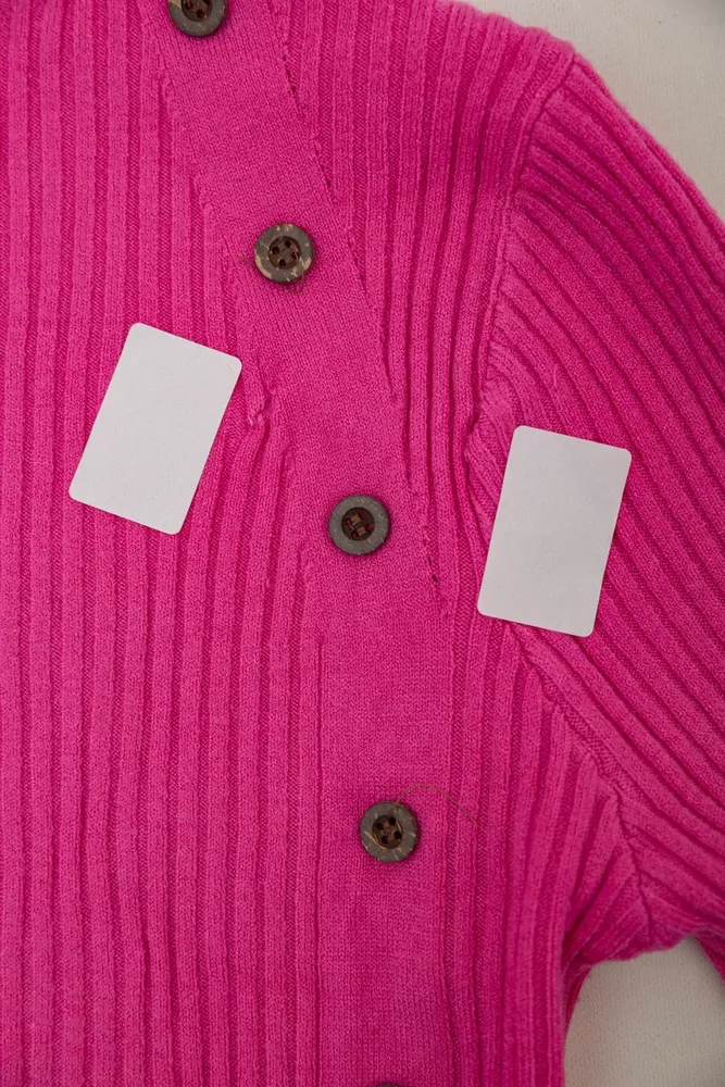 Купити Водолазка жіноча в рубчик  уцінка, колір рожевий, 204R045-U-3 - Фото №6