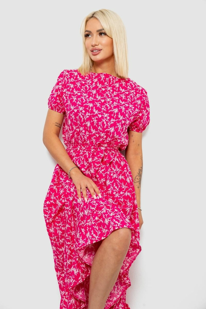 Купить Платье женское с принтом софт, цвет розовый, 257R8070-2 - Фото №2