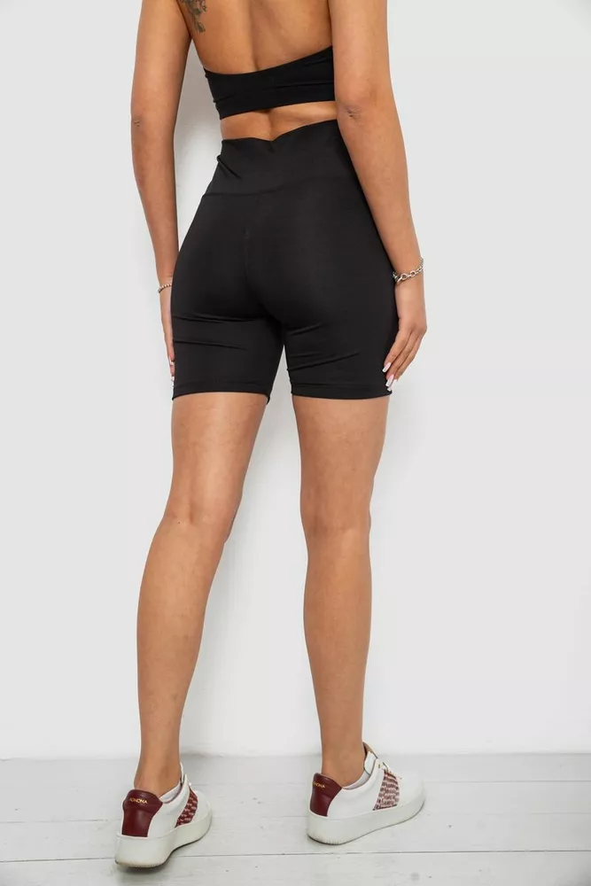 Купить Велотреки женские однотонные, цвет черный, 214R921 - Фото №4