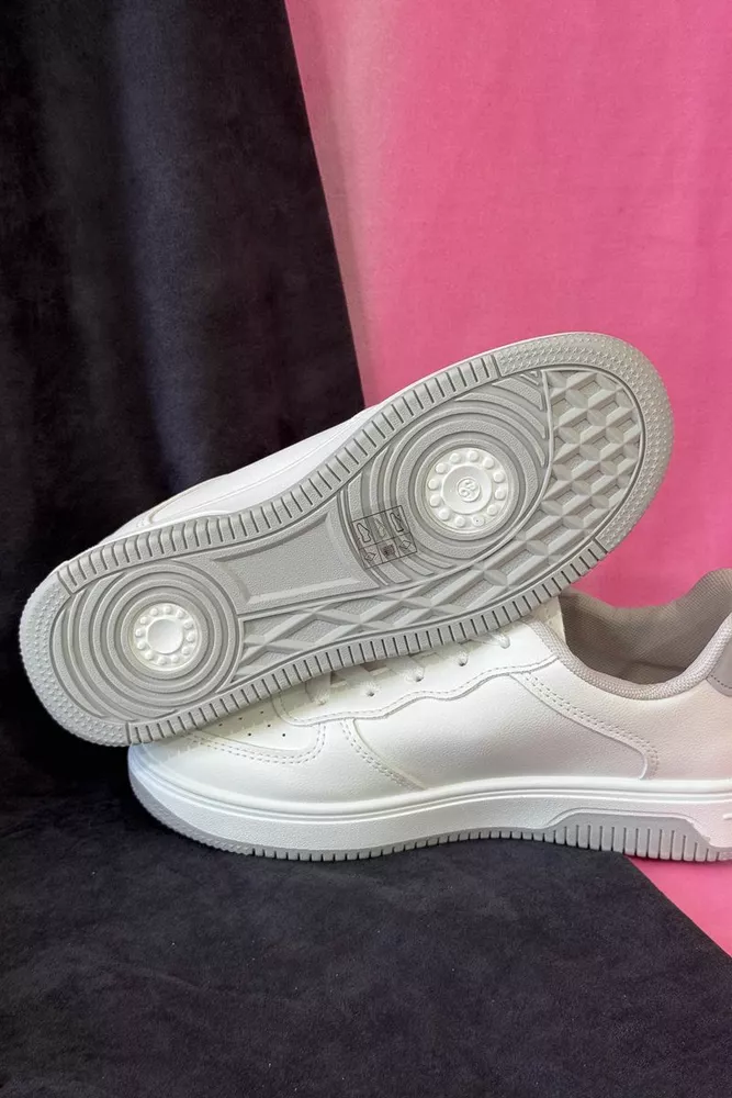 Купить Кеди женские, цвет бело-серый, 248RR75 - Фото №4