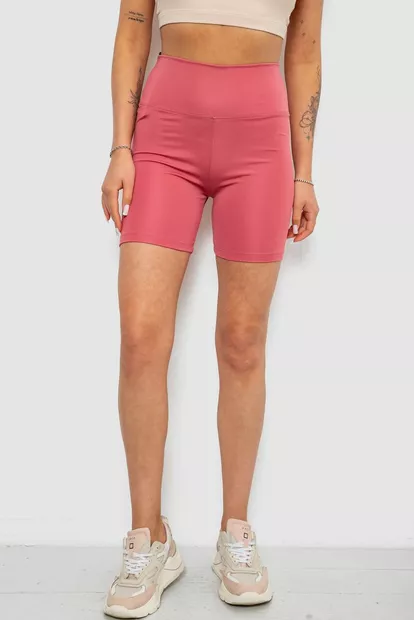 Велотреки жіночі однотонні, колір пудровий, 214R921