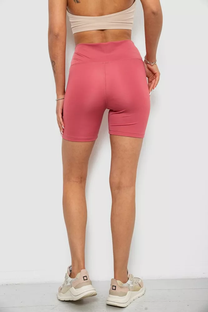 Купити Велотреки жіночі однотонні, колір пудровий, 214R921 оптом - Фото №4