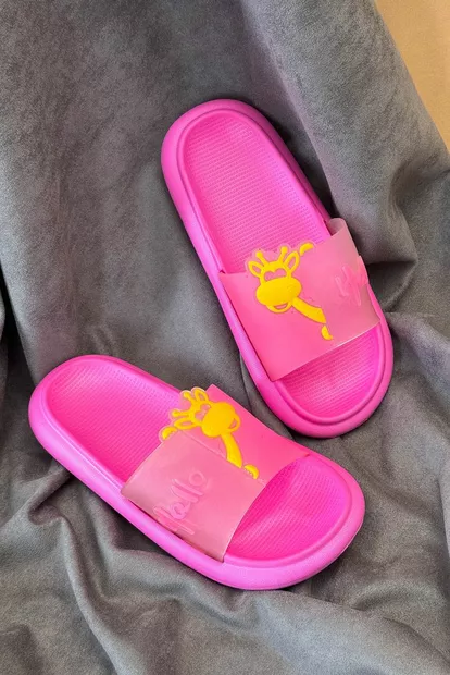 Шлепанцы женские с аппликацией, цвет розовый, 243R5028-4