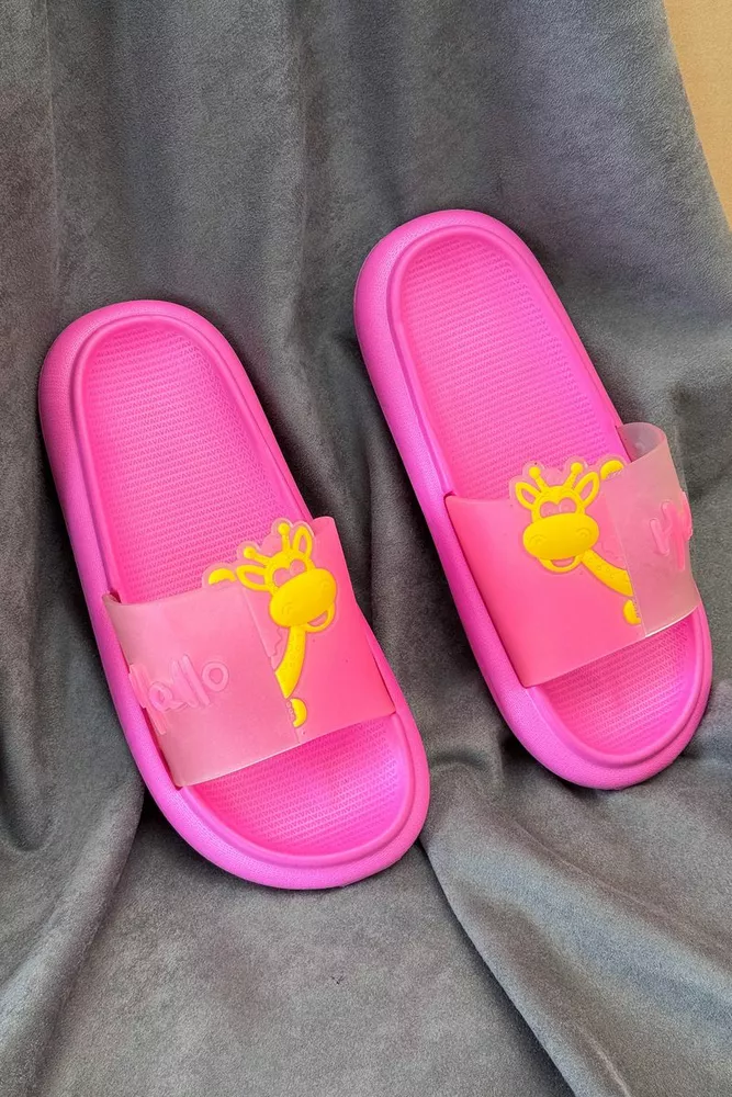 Купити Шльопанці жіночі з аплікацією, колір рожевий, 243R5028-4 - Фото №5