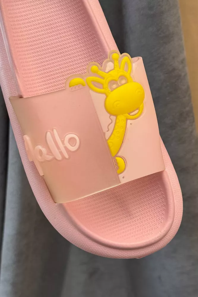 Купити Шльопанці жіночі з аплікацією, колір світло-рожевий, 243R5028-4 - Фото №5