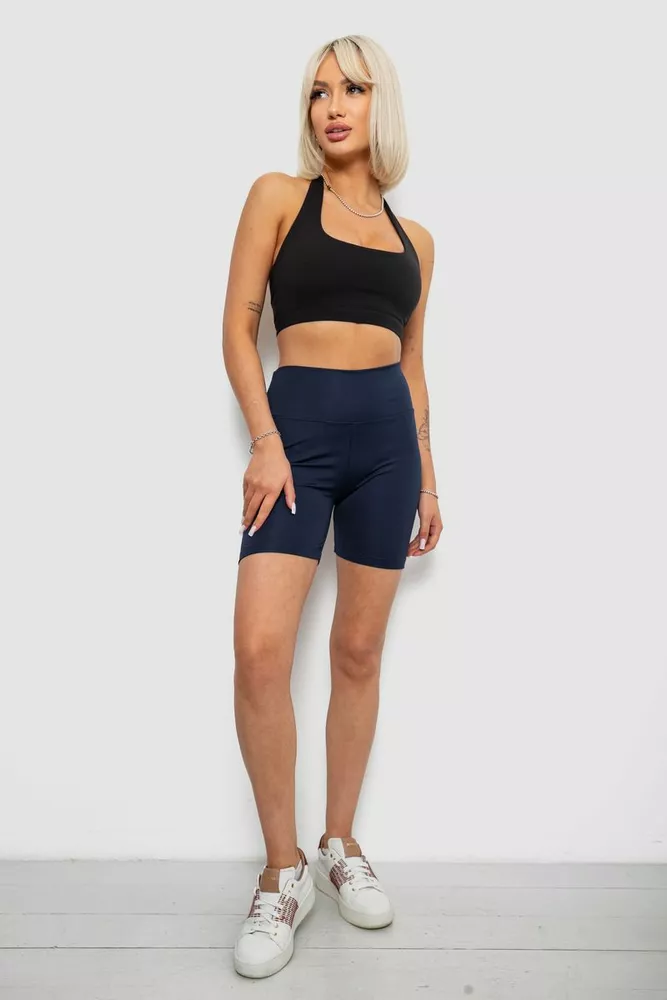 Купить Велотреки женские однотонные, цвет синий, 214R921 - Фото №2